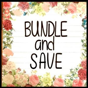 Bundle TWO Items or more!  😜